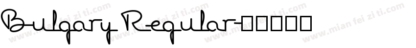 Bulgary Regular字体转换